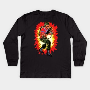 Bazooka GI Joe toy art card Kids Long Sleeve T-Shirt